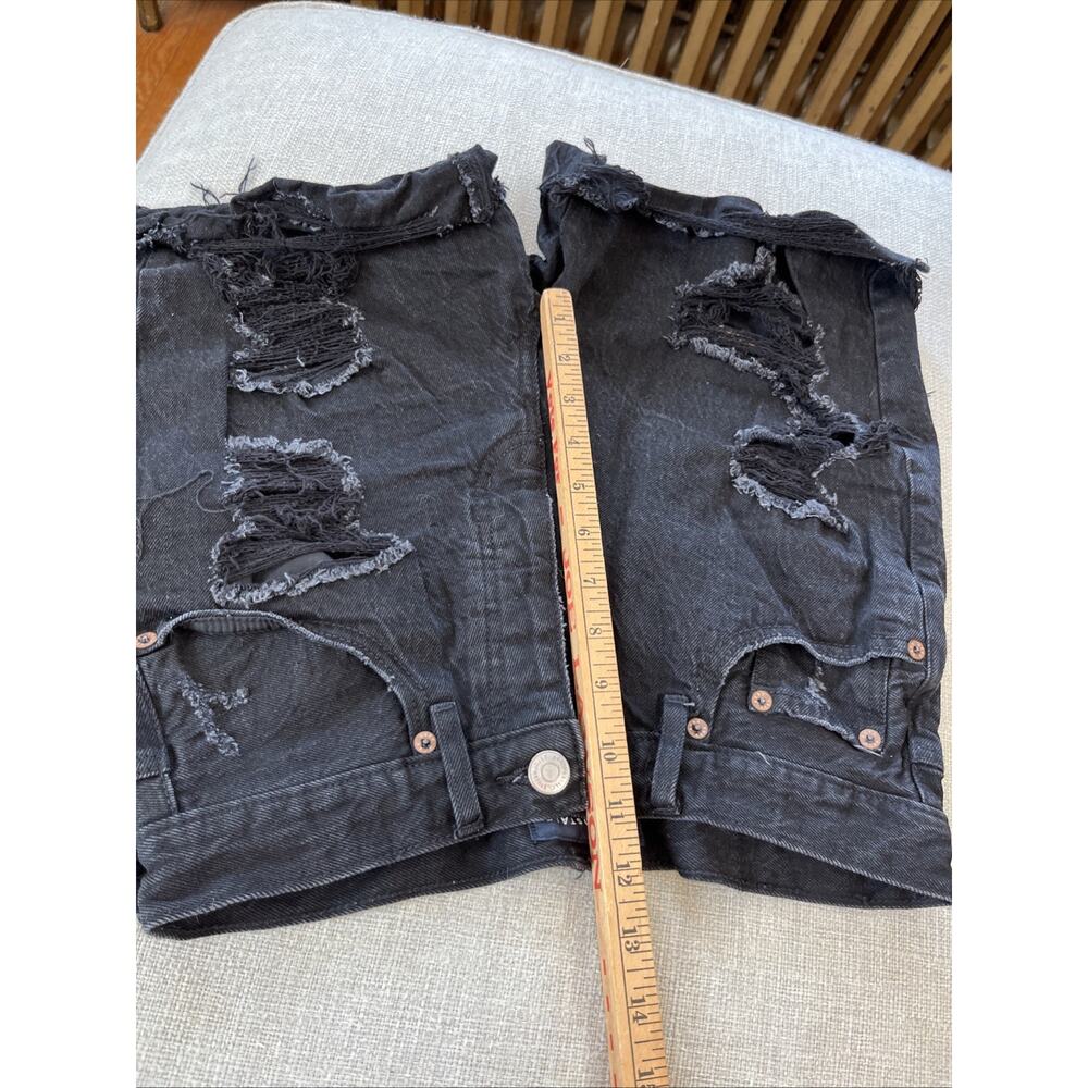 American Eagle/ Aeropostale Size 4 LOT Distressed Denim Mom Shorts 90s Baggy - Picture 10 of 16
